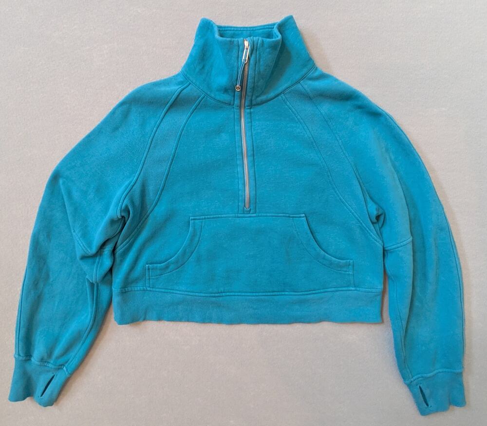 lululemon Scuba Oversized Funnel Neck Half Zip Oceanic Size XS/S